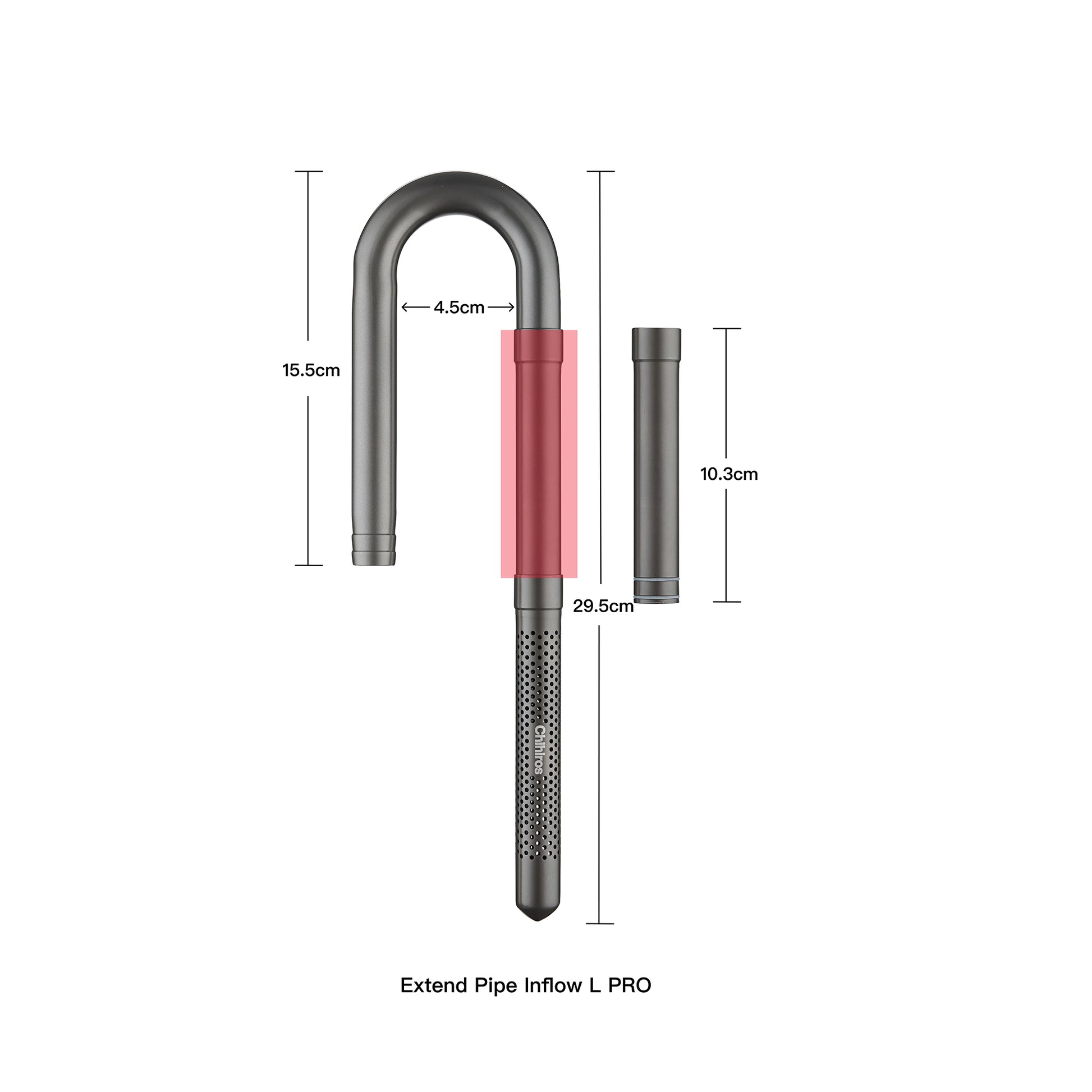 Chihiros Metal Inflow Outflow Pro Metal Jet Pipe Pro - Chihiros Aquatic Studio