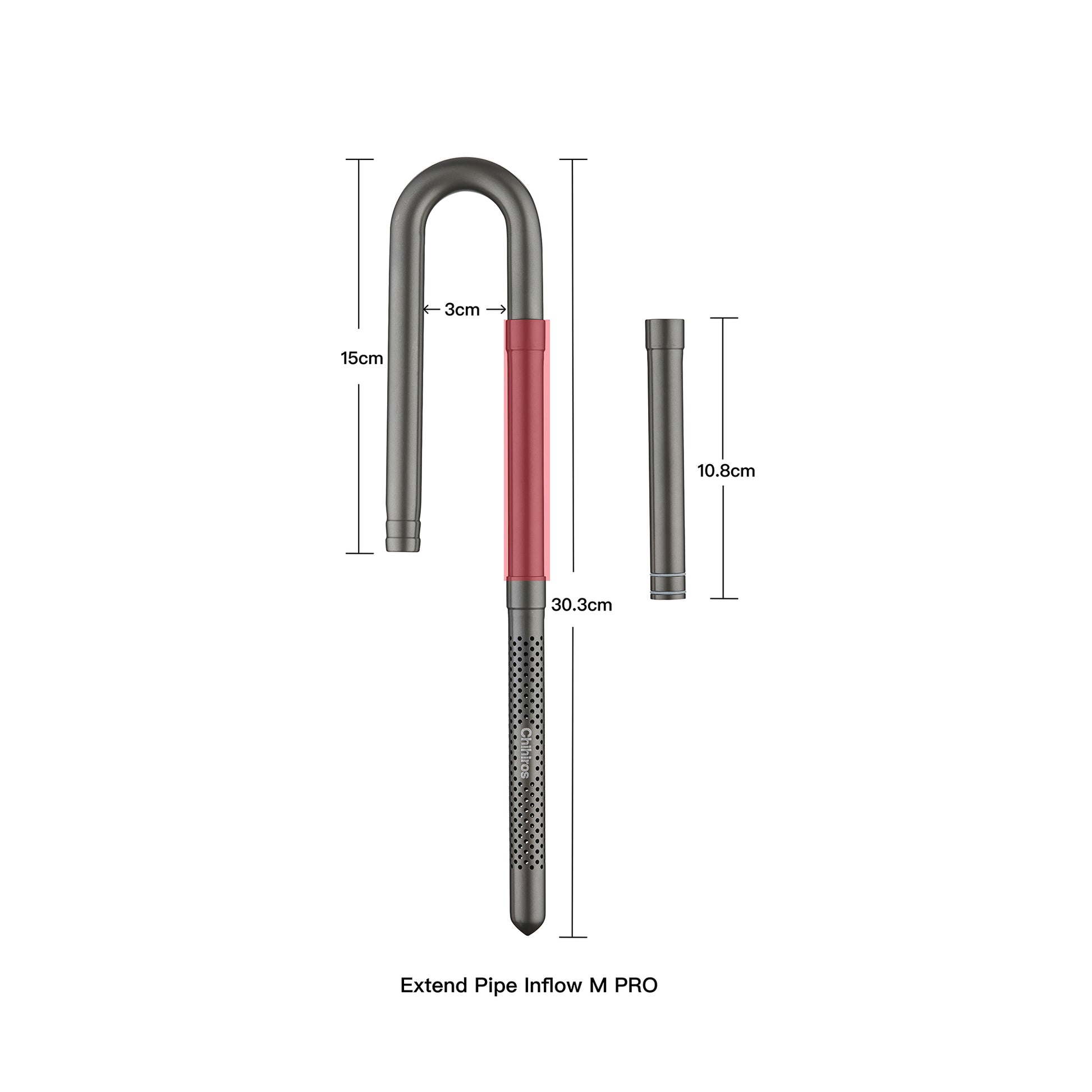 Chihiros Metal Inflow Outflow Pro Metal Jet Pipe Pro - Chihiros Aquatic Studio